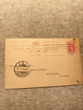 Carte postale GB Ireland UPU timbre 1d rouge oblitération Hildesheim philatélie