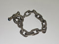 Bracelet maille marine Agatha, gourmette élégante, bijou femme occasion