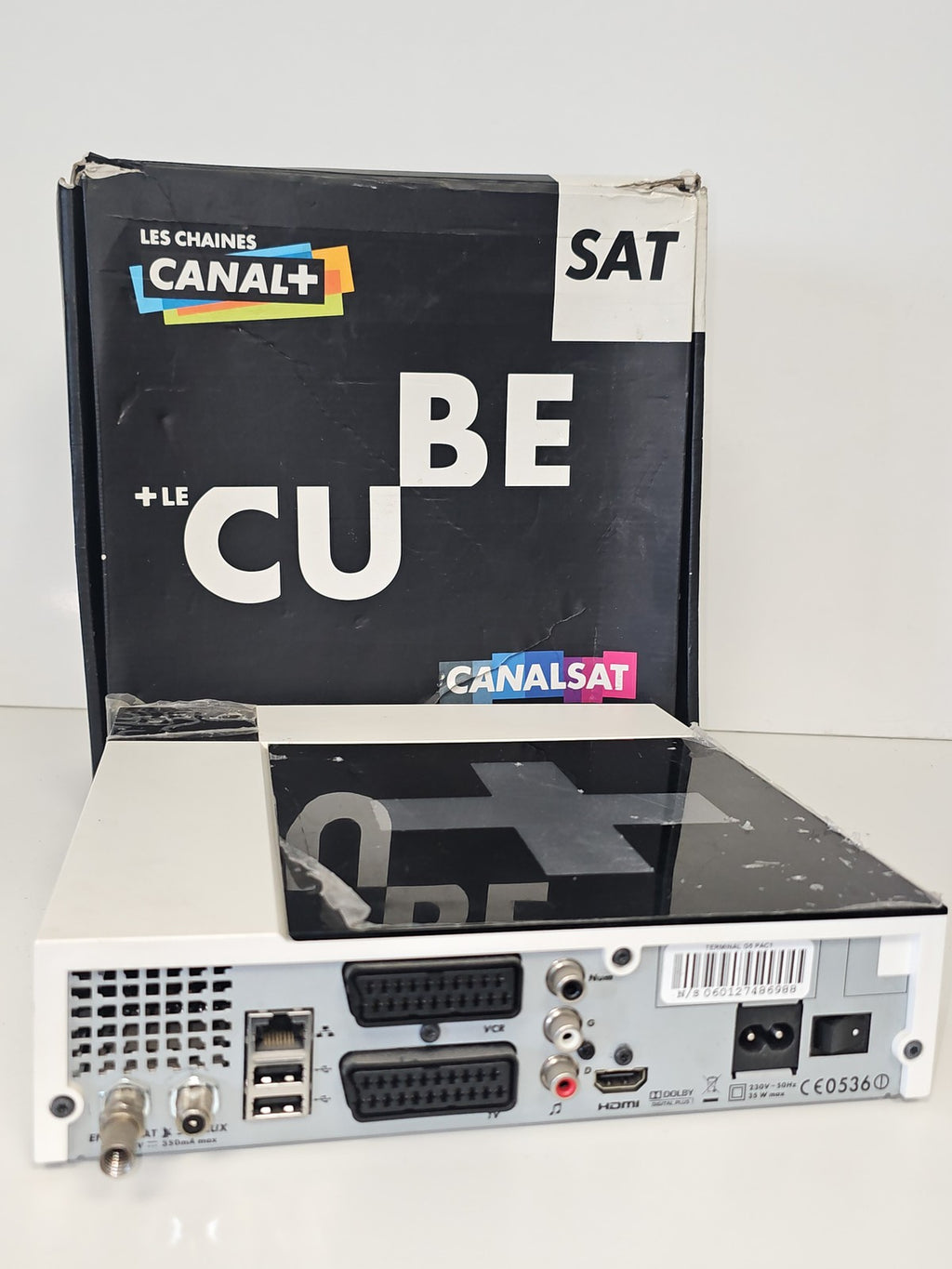 Décodeur Canal+ Le Cube CanalSat d'occasion, récepteur TV satellite, télécommand