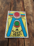 Autocollant Panini vintage années 80 effet holographique pinball rare