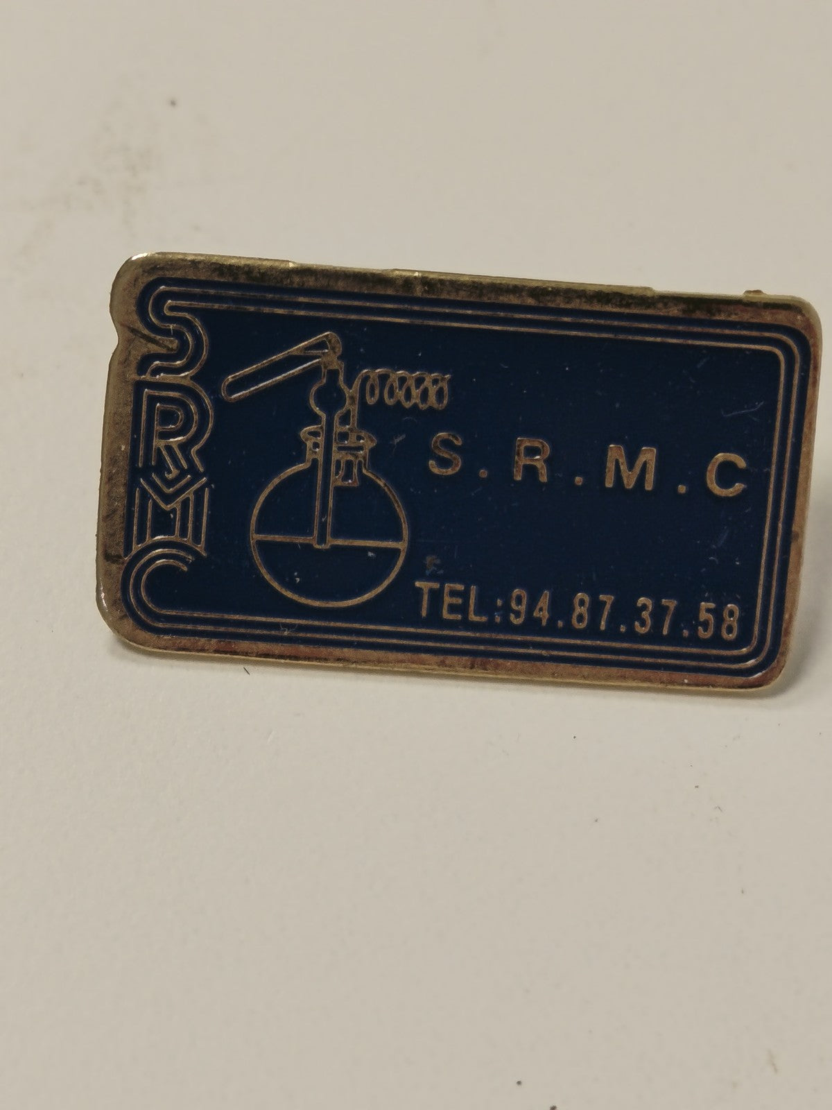 Pin's ancien SRMC rétro collection vintage badge broche pour amateur d'objets an