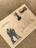Lettre premier jour Leipzig 1981 DDR timbres Herbstmesse Philatélie (Ref 27)