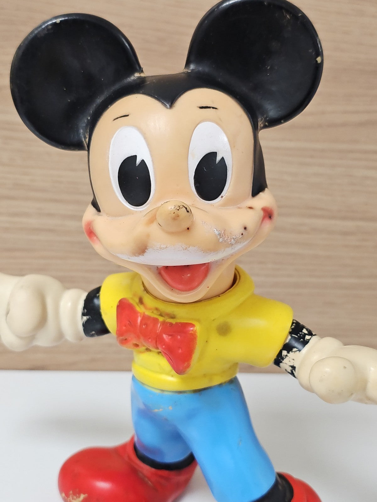Vintage pouet Mickey Mouse 27 cm ancien jouet Disney collection rétro rare