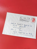 Enveloppe philatélie St Raphaël cachet postal manuscrite 1986