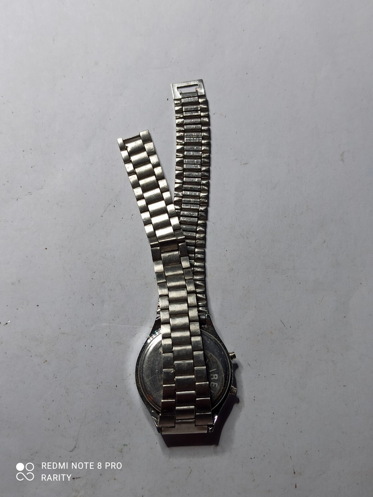 Montre vintage CITY LCD Quartz, bracelet métal, à réparer, digital rétro