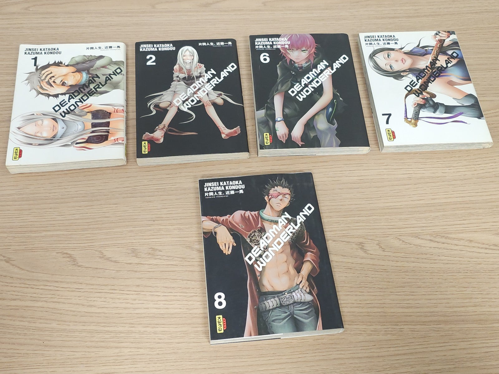 Lot de mangas Deadman Wonderland tomes variés, livres d'occasion manga VF