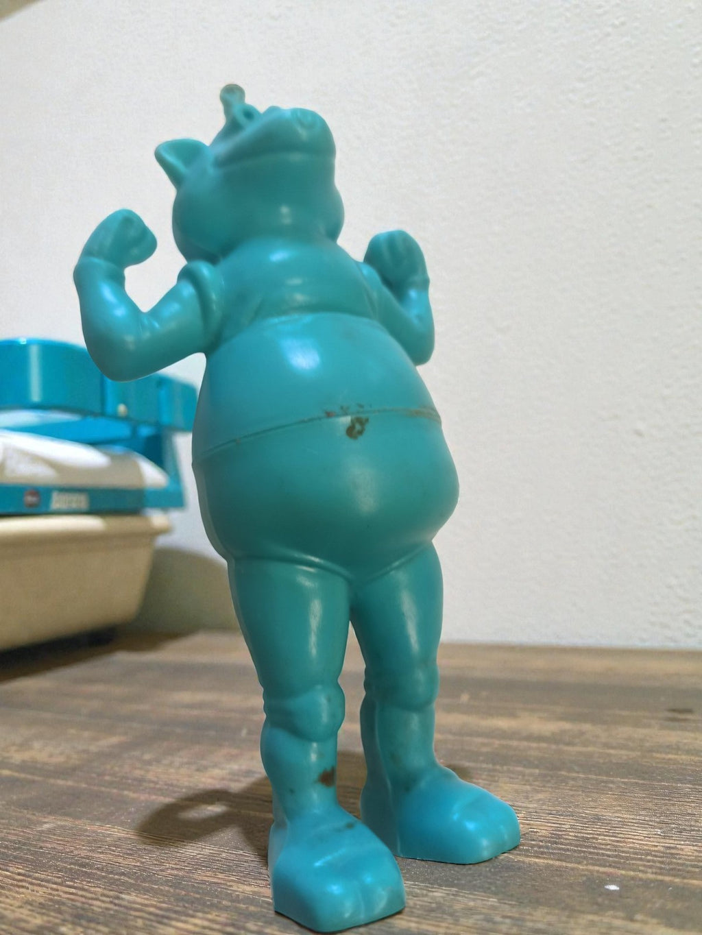 Figurine vintage Patanok Village dans les Nuages bleu ancien jouet rétro