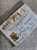 Lettre affranchie Mali 1986 timbres faune champignon, recommandé, oblitération B
