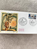 Lettre FDC ONU 1970 25e anniversaire Paris premier jour philatélie ancien