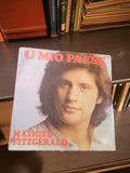 Vinyle 45 tours Mathieu Fitzgerald U Mio Paese ancien rétro vintage