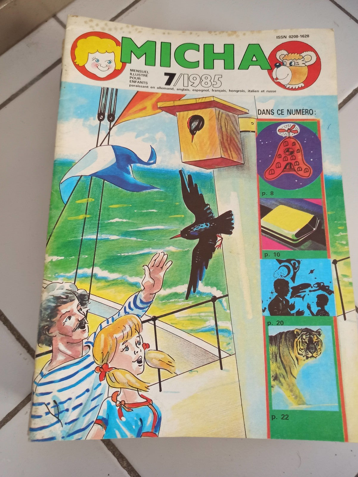 Revue jeunesse Micha 7/1985 illustrée vintage ancien magazine rétro années 80
