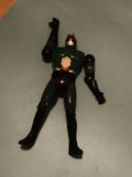 Figurine articulée Kamen Rider verte noire casque rouge jouet Japan tokusatsu