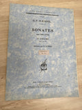 Ancien livre partitions Haendel violon piano Durand & Fils 1er volume vintage