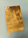 Carte postale ancienne CPA chantier ouvriers bâtiment photo sépia vintage