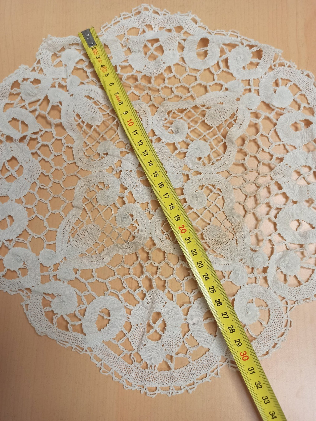 Rare set linge de table ancien brodé dentelle crochet XIXe vintage collection