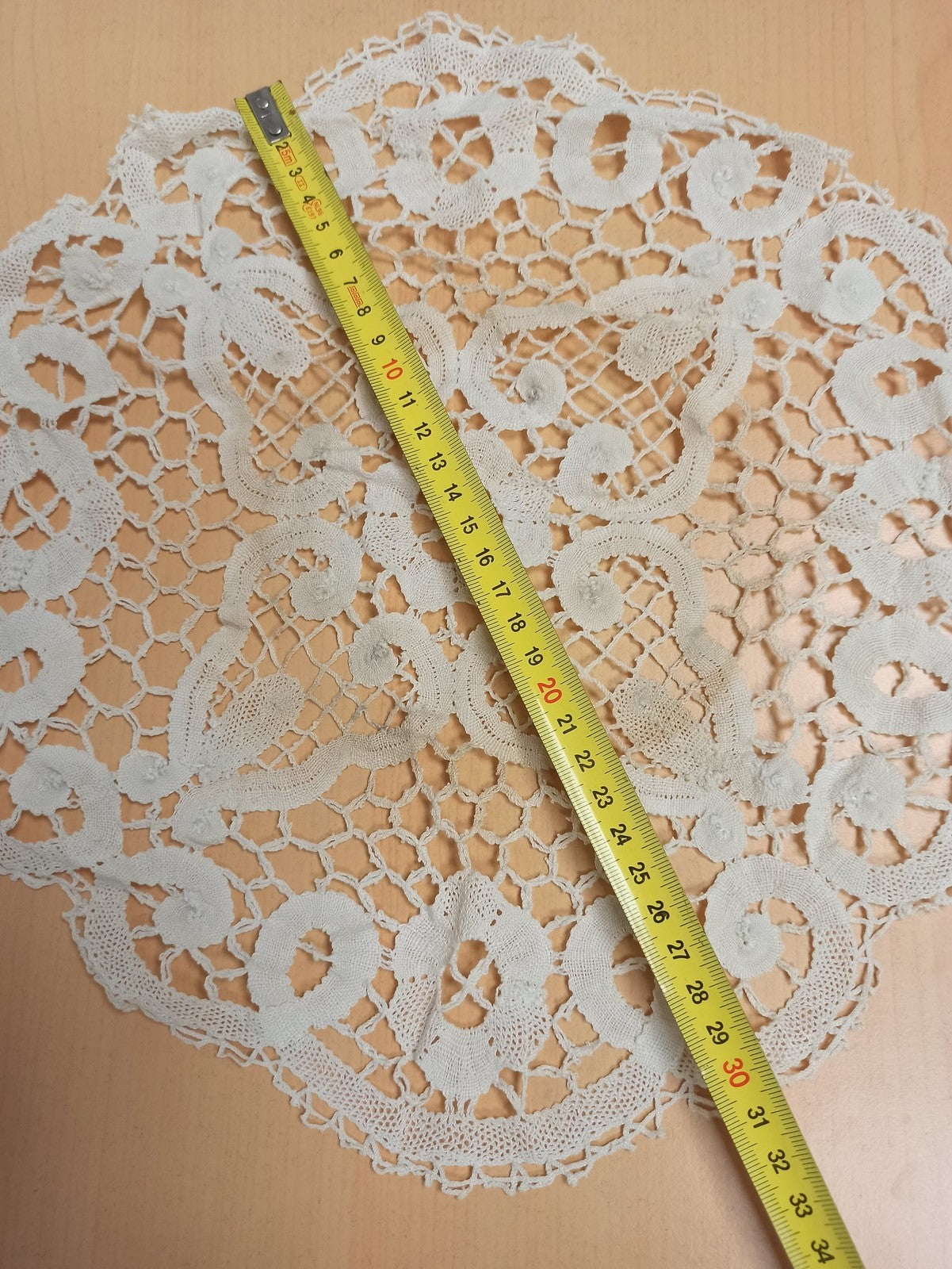 Rare set linge de table ancien brodé dentelle crochet XIXe vintage collection