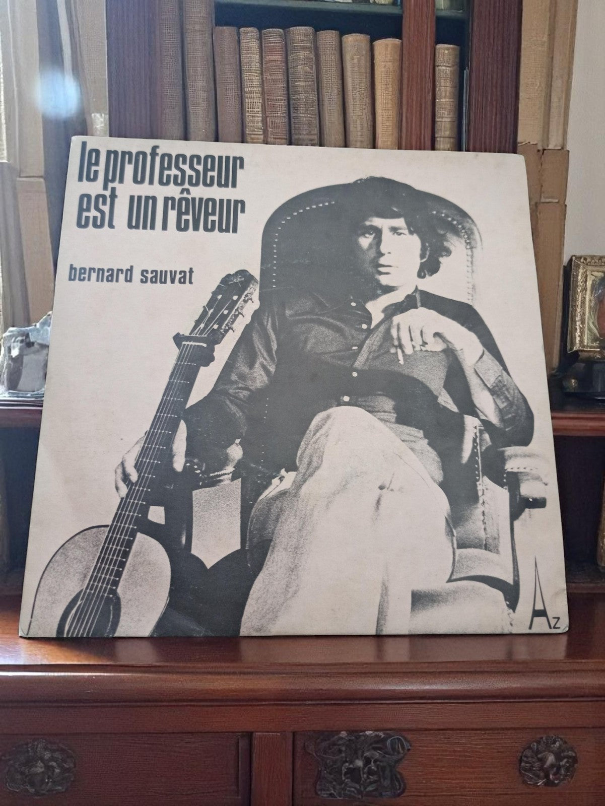 Vinyle Bernard Sauvat Le Professeur est un Rêveur Az vintage disque 45 tours