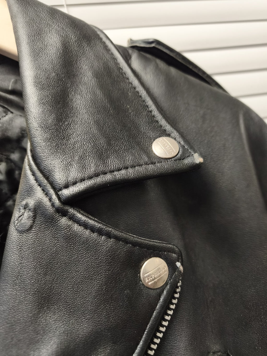 Blouson cuir vintage homme Expresso ancien veste rétro taille L collectionneur