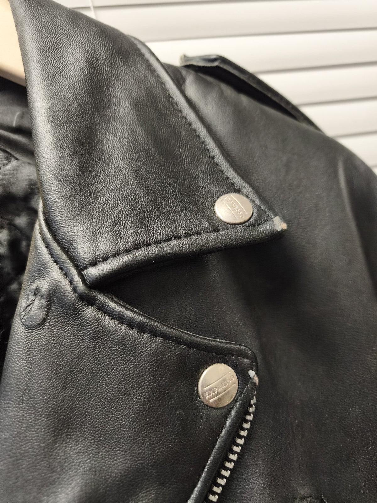 Blouson cuir vintage homme Expresso ancien veste rétro taille L collectionneur