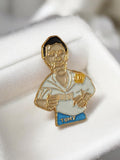Pin's vintage joueur OM Olympique de Marseille Tony badge rétro football ancien