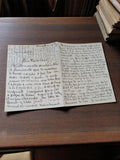 Lettre manuscrite 1939-1945 émouvante, correspondance Guerre, écriture encre