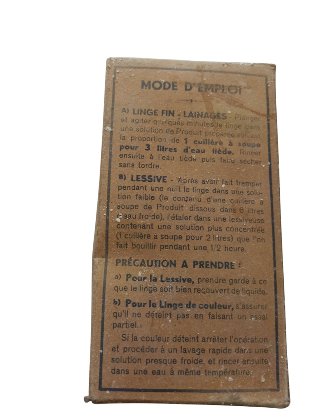 Ancien paquet de lessive Cathédrale des années 1950 - Objet de collection vinta