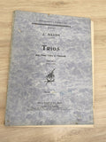 Ancien livre partitions Haydn Trios piano violon violoncelle Durand vintage