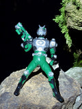 Figurine Bandai Kamen Rider Zolda verte, robot articulé, costume armure