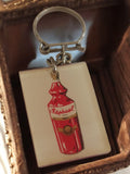Porte-clés publicitaire St Raphaël vintage France, alcool, rectangulaire rétro