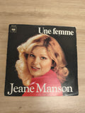 Vinyle 45 tours Jeane Manson Une femme pochette photo CBS 4573