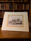 Gravure ancienne Abbaye Saint Michel Tonnerre art mural vintage déco rétro