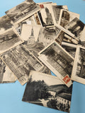 Lot cartes postales anciennes CPA divers lieux France, noir & blanc vintage