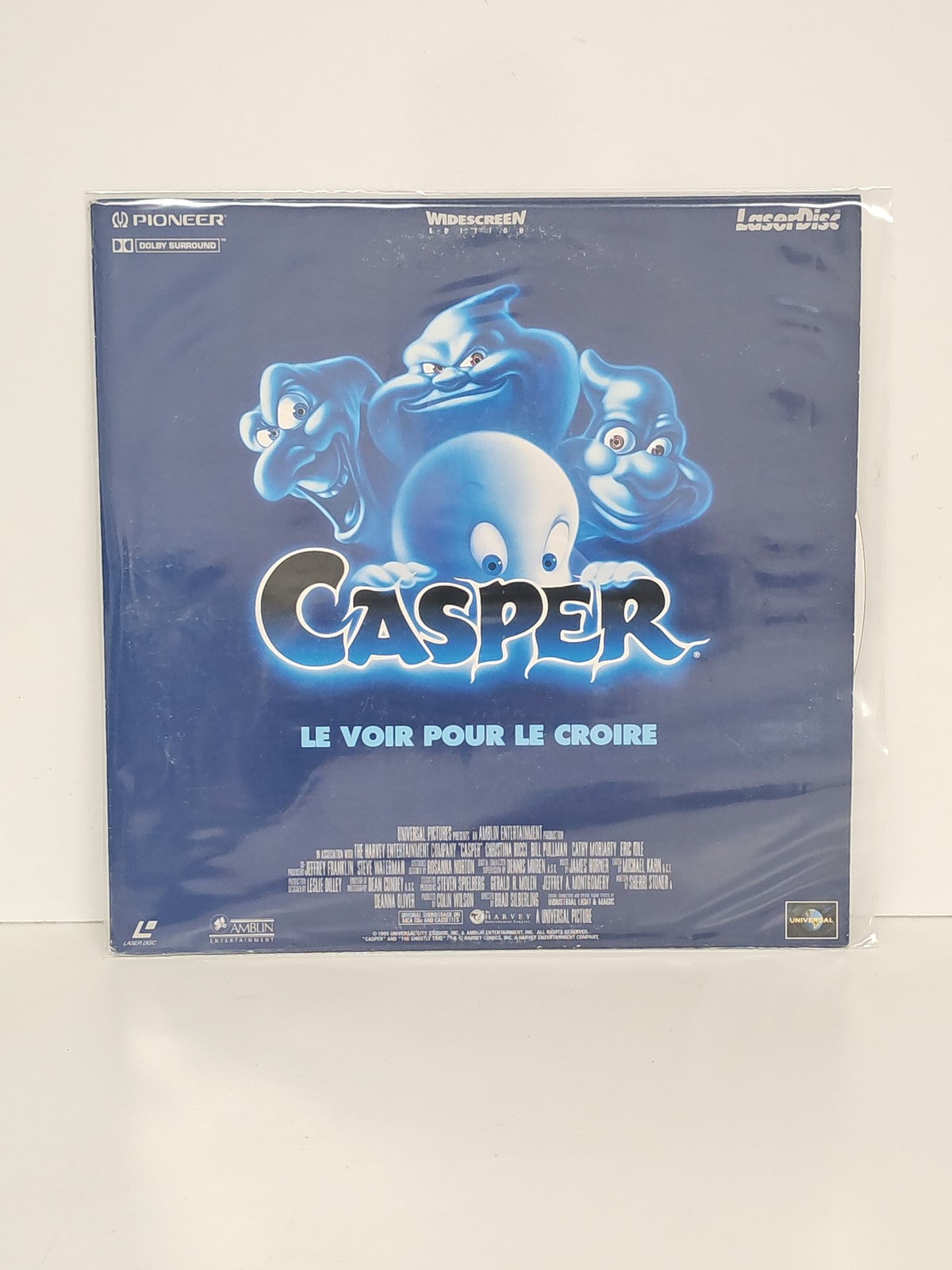 Laserdisc Casper film vidéo grand format PAL occasion édition originale