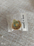 Pin's vintage Bar des Peupliers émaillé vert doré années 90 rare