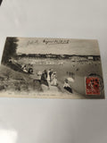 Carte postale vintage Pontaillac plage ancien visuel rétro collection France