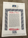 Feuillet philatélique Meilleurs Vœux 1997 La Poste timbre oblitéré