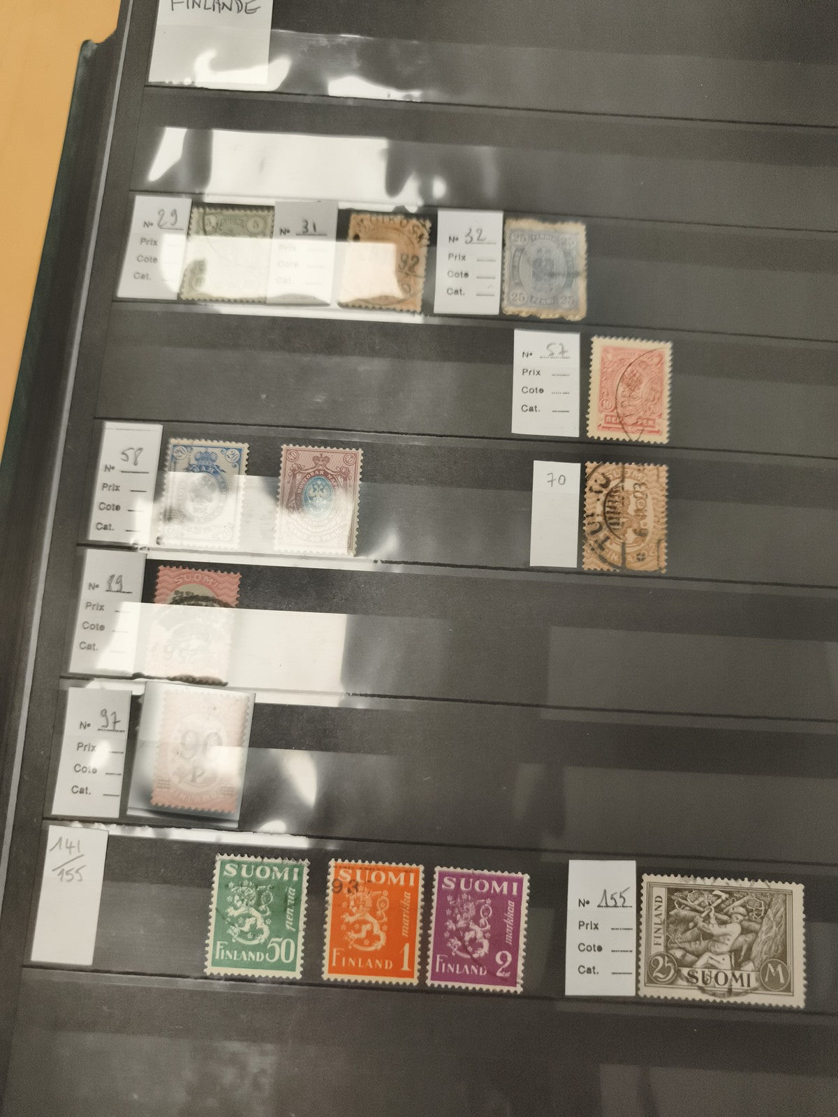 Timbres Finlande anciens et modernes SUOMI lot philatélie oblitérés neufs
