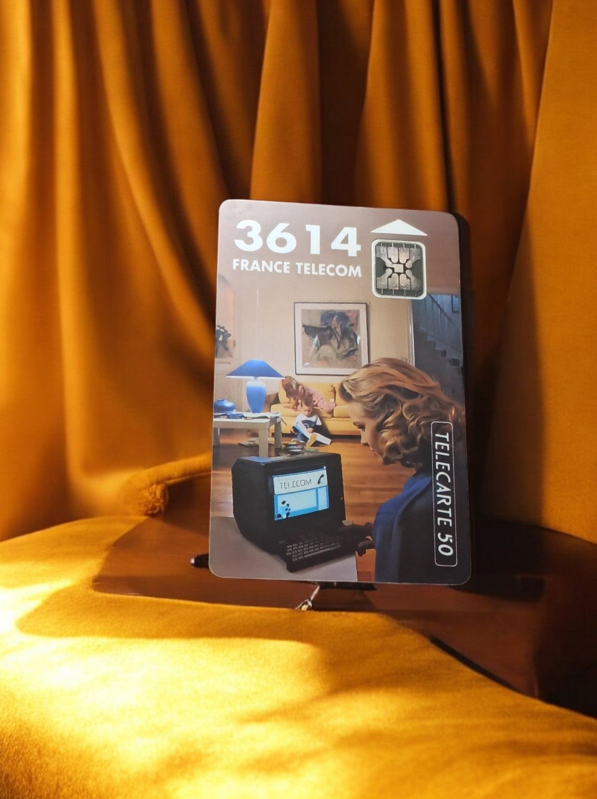 Carte téléphonique France Telecom 3614 Télécarte 50 vintage années 90 rétro