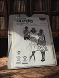 Patron couture vintage Burda 9936 robe fille, ancien modèle rétro années 70