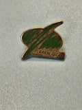 Vintage pin's Flavien GCAT vert logo original collection badge ancien