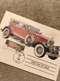 Carte premier jour USA 1988 timbre 25c Pierce Arrow 1929 Detroit philatélie (Ref