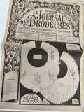 Journal ancien broderie 1952 Le Journal des Brodeuses Lyon motif vintage
