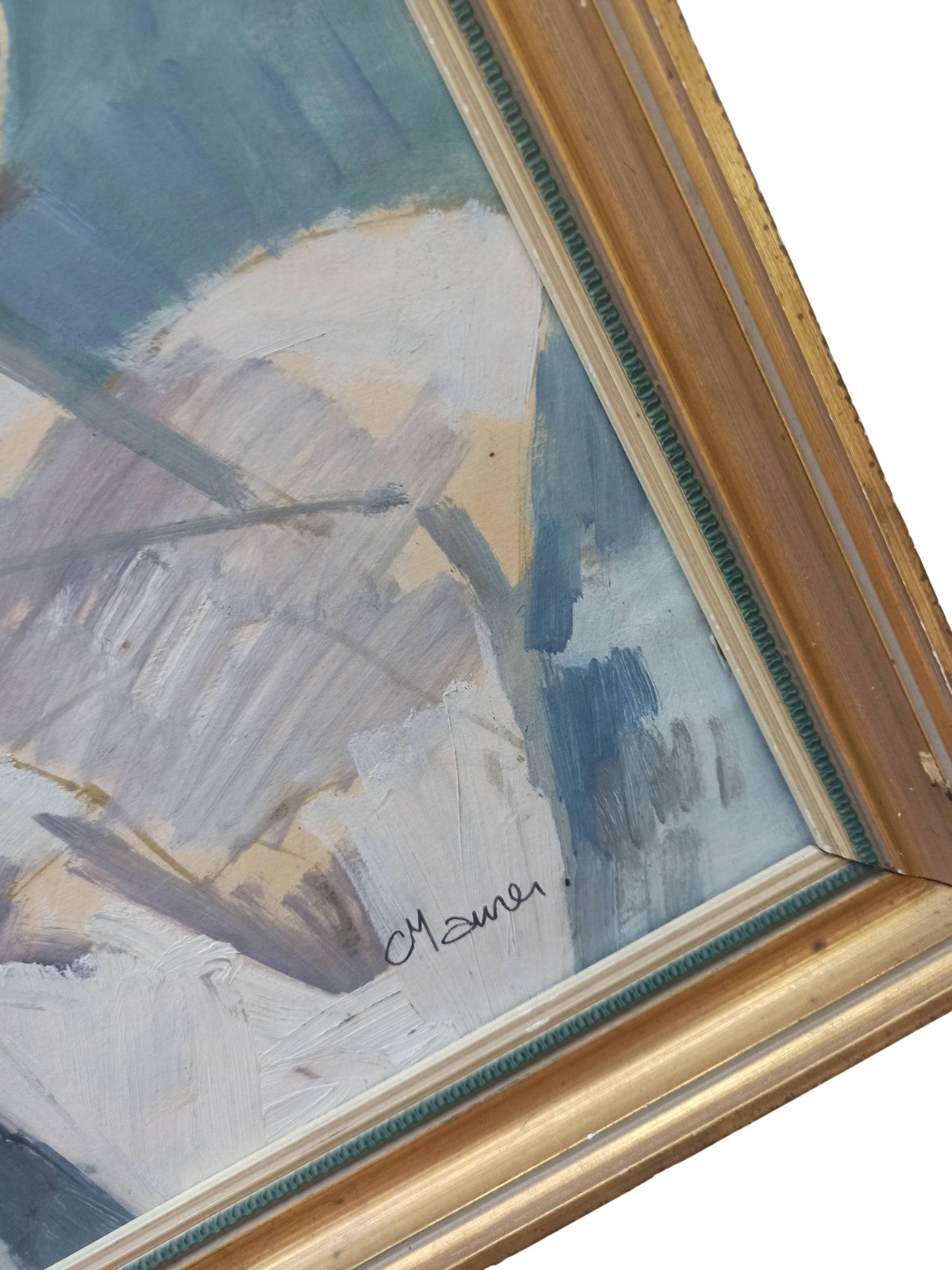 Ancien tableau peinture signé Maurer
