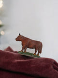 Figurine vache Kiralu ancienne vintage, statuette rétro animal ferme déco