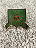 Pin's vintage C&A 20 sur 20 vert émaillé badge rétro récompense (Ref 2)