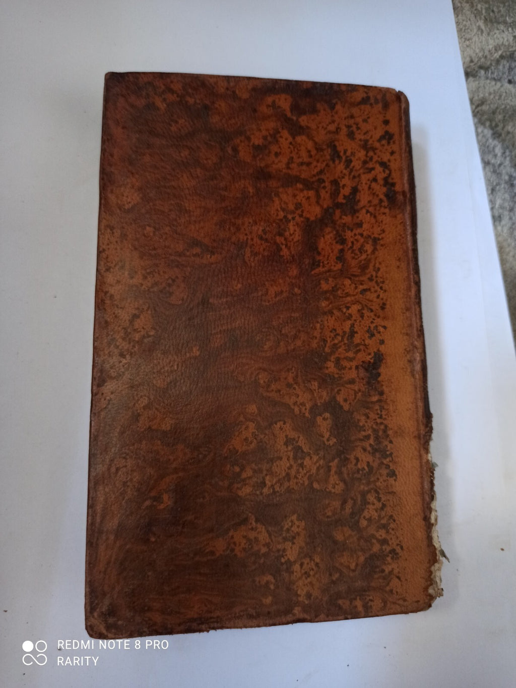 Livre ancien reliure marbrée Évangile Médité Tome VII 1826 rare