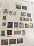 Timbres anciens Canada lot varié oblitérés Noël paysages fleurs années 70-80