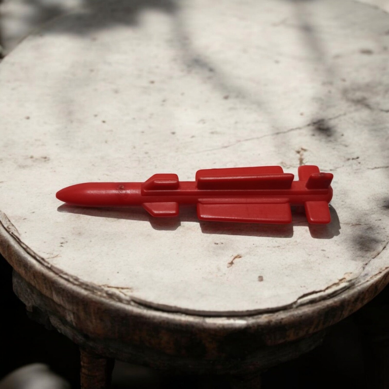 Accessoire missile rouge vintage GI Joe avion jouet pièce détachée