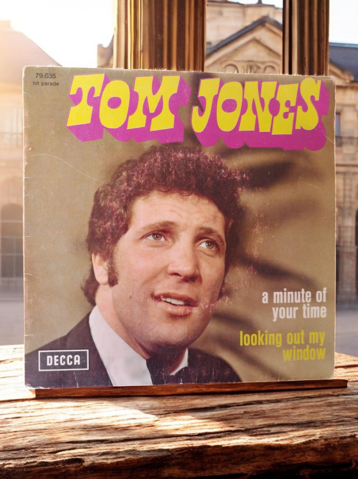 Vinyle 45T Tom Jones Decca pochette rétro années 70 A Minute Of Your Time