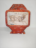 Sculpture ancienne vintage en céramique signée Charles Virion à restaurer collec